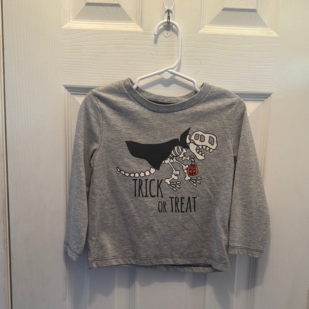 Gray Trick or Treat Kids Shirt